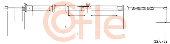 Cable Pull, parking brake (12.0732)