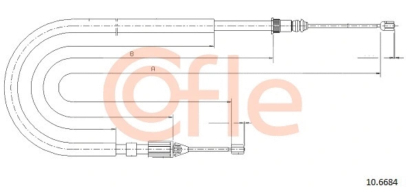 Cable Pull, parking brake (10.6684)