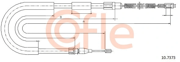 Cable Pull, parking brake (10.7373)