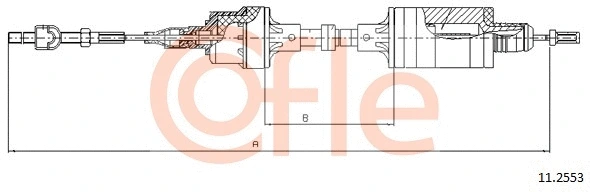 Cable Pull, clutch control (11.2553)
