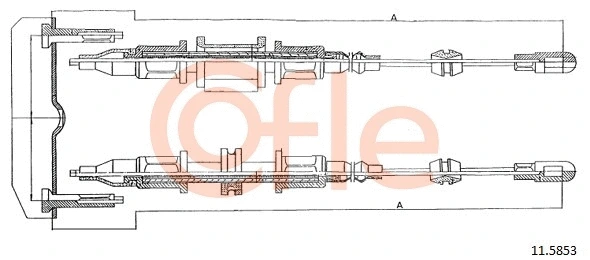 Cable Pull, parking brake (11.5853)