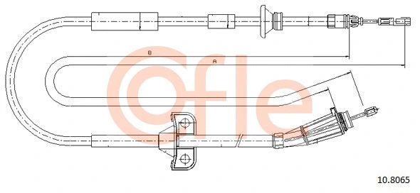 Cable Pull, parking brake (10.8065)