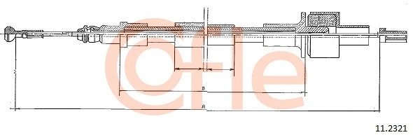 Cable Pull, clutch control (11.2321)