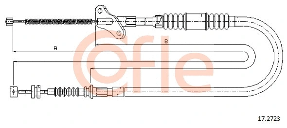 Cable Pull, parking brake (17.2723)