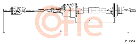 Cable Pull, clutch control (11.2562)
