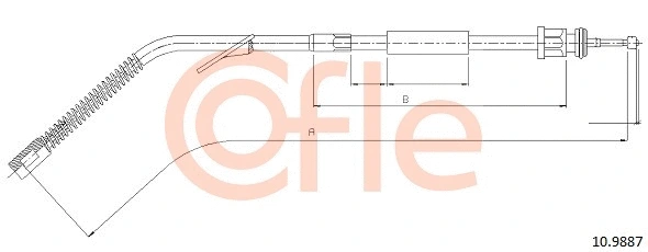 Cable Pull, parking brake (10.9887)