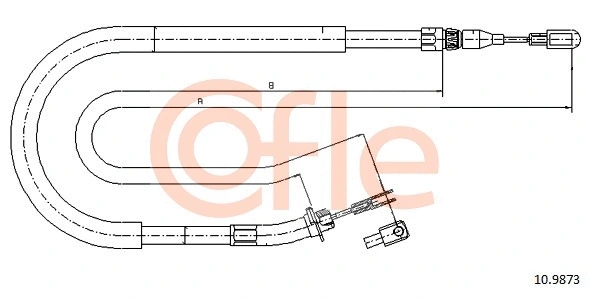 Cable Pull, parking brake (10.9873)
