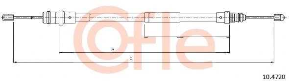 Cable Pull, parking brake (10.4720)