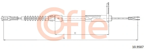 Cable Pull, parking brake (10.9587)
