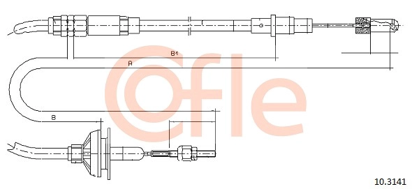 Cable Pull, clutch control (92.10.3141)
