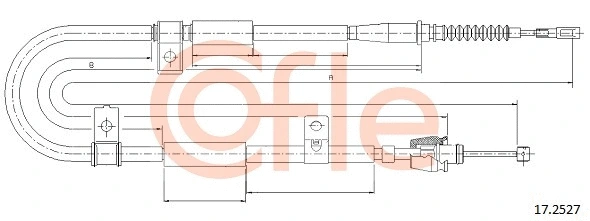 Cable Pull, parking brake (17.2527)