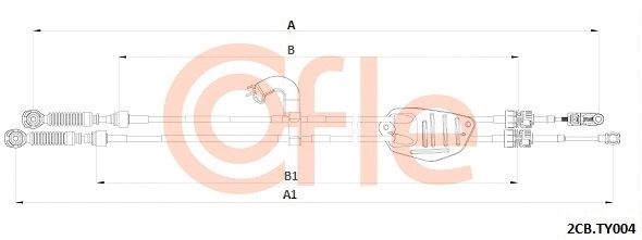 Cable Pull, manual transmission (92.2CB.TY004)