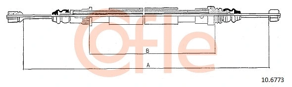 Cable Pull, parking brake (10.6773)