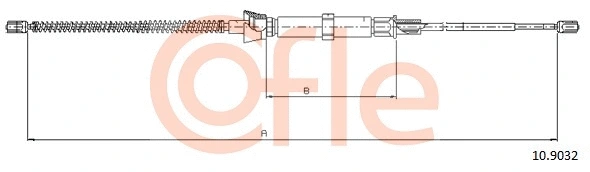 Cable Pull, parking brake (10.9032)