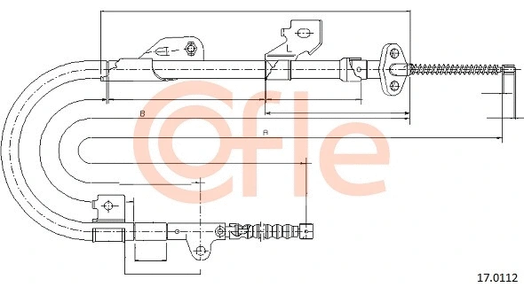Cable Pull, parking brake (17.0112)