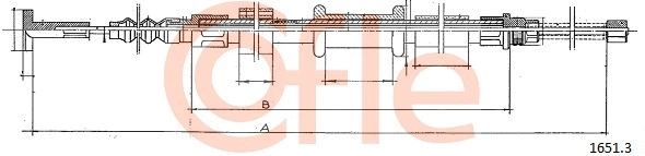 Cable Pull, parking brake (1651.3)