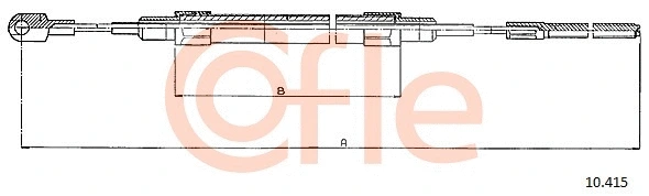 Cable Pull, parking brake (10.415)
