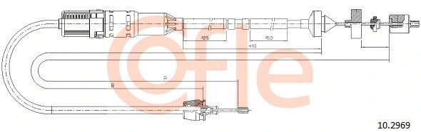 Cable Pull, clutch control (10.2969)