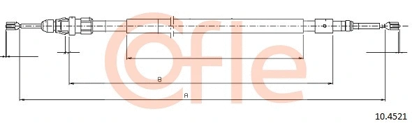 Cable Pull, parking brake (10.4521)