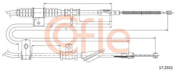 Cable Pull, parking brake (17.2552)
