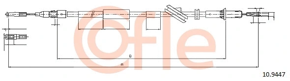 Cable Pull, parking brake (10.9447)