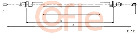 Cable Pull, parking brake (11.611)