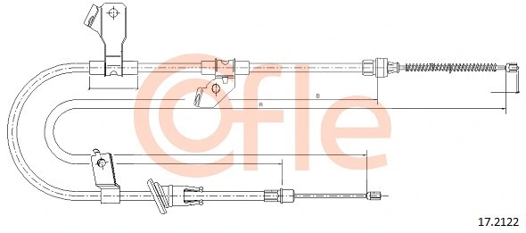 Cable Pull, parking brake (17.2122)
