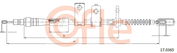 Cable Pull, parking brake (17.0365)