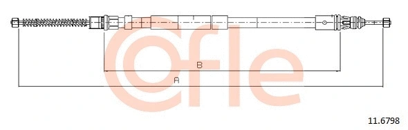 Cable Pull, parking brake (11.6798)