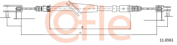 Cable Pull, parking brake (11.6561)