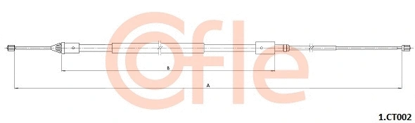 Cable Pull, parking brake (92.1.CT002)