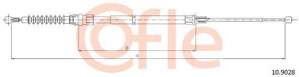 Cable Pull, parking brake (10.9028)