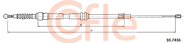 Cable Pull, parking brake (10.7436)