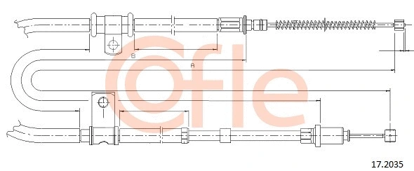 Cable Pull, parking brake (17.2035)
