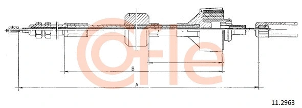 Cable Pull, clutch control (11.2963)