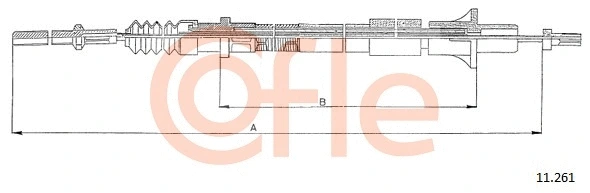 Cable Pull, clutch control (11.261)