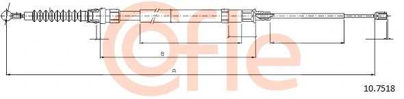 Cable Pull, parking brake (10.7518)