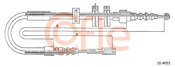 Cable Pull, parking brake (10.4091)