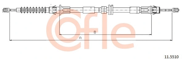 Cable Pull, parking brake (11.5510)