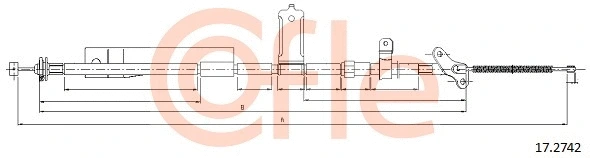 Cable Pull, parking brake (17.2742)