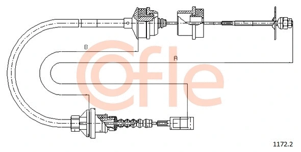 Cable Pull, clutch control (1172.2)