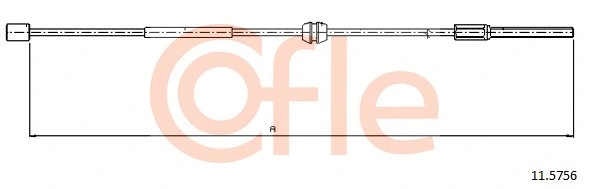 Cable Pull, parking brake (11.5756)