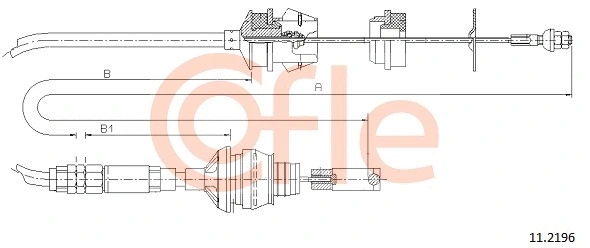 Cable Pull, clutch control (11.2196)