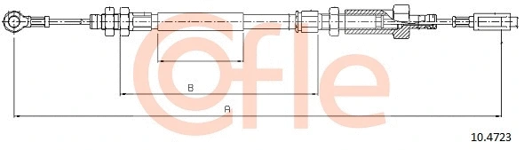 Cable Pull, parking brake (10.4723)