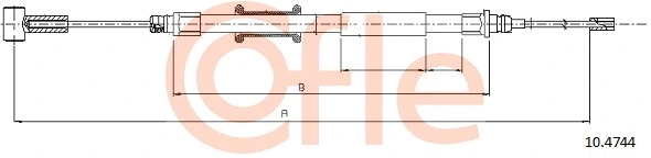 Cable Pull, parking brake (10.4744)
