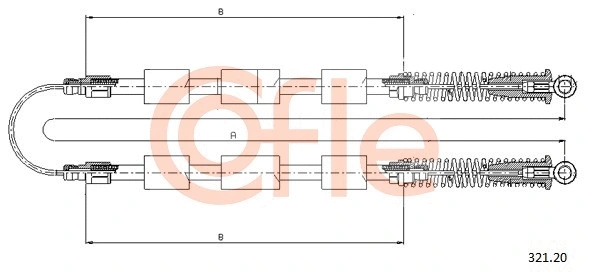 Cable Pull, parking brake (321.20)