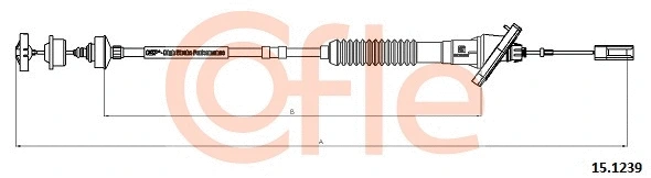 Cable Pull, clutch control (15.1239)