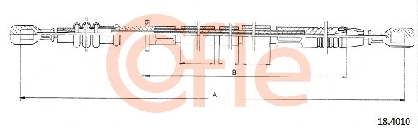Cable Pull, clutch control (18.4010)