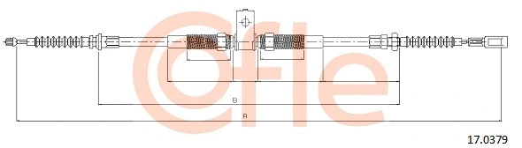 Cable Pull, parking brake (17.0379)