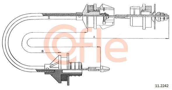Cable Pull, clutch control (11.2242)